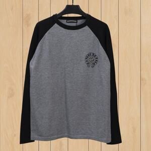Chrome Hearts Men's Classic Black And Gray Long Sleeve